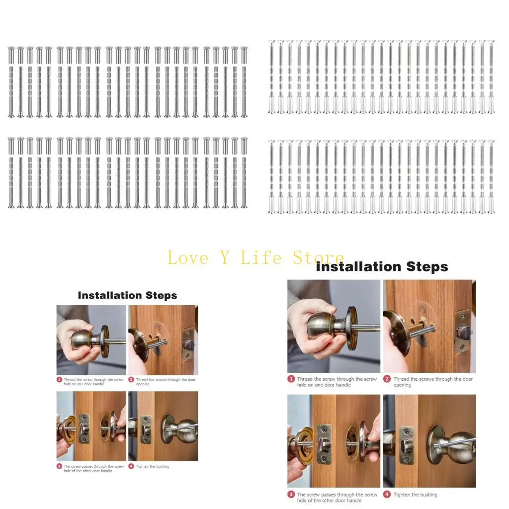 Viti della maniglia della porta L74C Fixing hardware versatili per manici e eyeblit 4mm 50 pacchetto