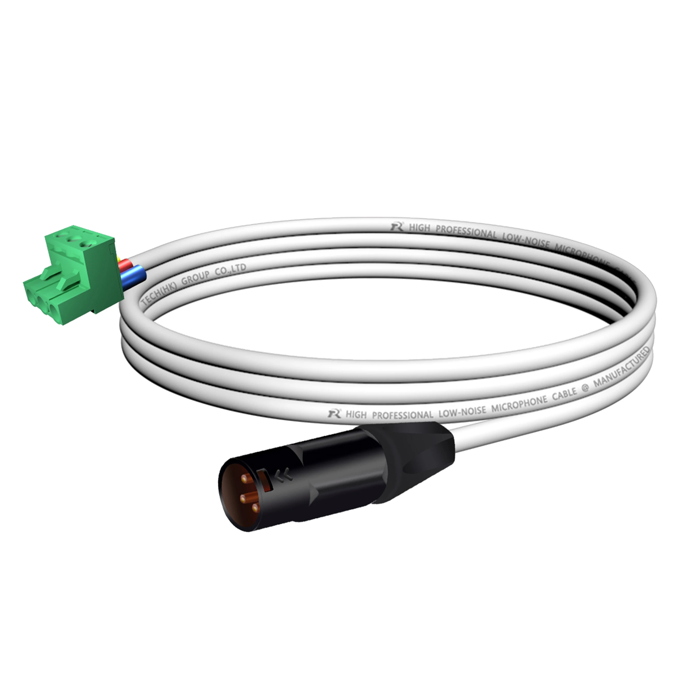 3-adriges XLR-auf-Phoenix-Terminal-Audiokabel ​ Entwickelt für Audio- und Industrieverbindungen, geräuscharm, symmetrische Audioübertragung – Detail 20