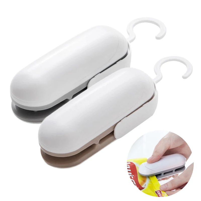 

Mini Sealing Machine Portable Heat Sealer Plastic Package Storage Bag Handy Sticker and Seals for Food Snack Kitchen Accessories