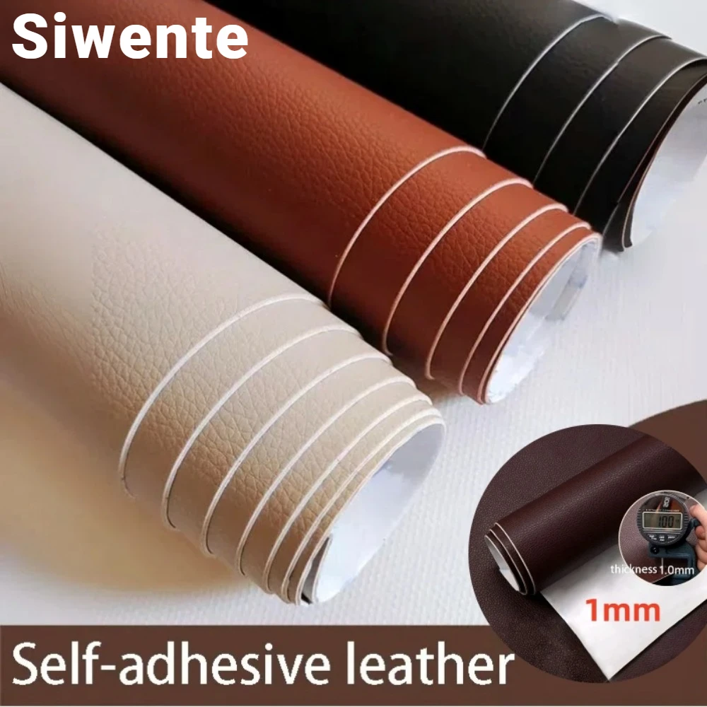 

300X40CM Thickened Self-adhesive Leather Repair,high Viscosity Leather,scratch-resistant Litchi Stria Leather for Sofa Car Seat