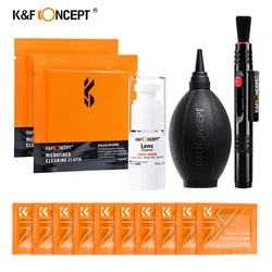 K&F CONCEPT 15in1 Camera Cleaning Kits Air Blowing+Cleaning Pen+2PCS Cleaning Cloth+15ml Cleaning Liquid For Sensor Screen LCD