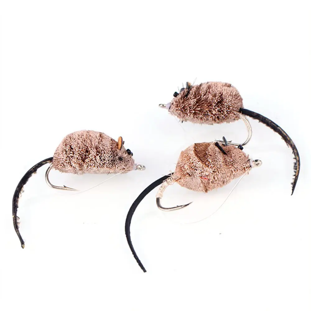 Simulated Mouse Fly Fishing Bait Durable Topwater Lure For Snakehead Pike Trout Predator Freshwater Angling Tool