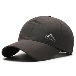 Gorra de béisbol de malla transpirable para hombre y mujer, gorro de secado rápido para deportes al aire libre, viajes, pesca, escalada, ciclismo, A425