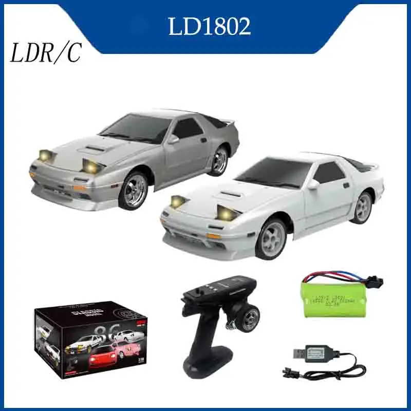 LDRC 1802 1:18 RX7-FC 2,4G дрифтовый автомобиль с дистанционным управлением и гироскопом, металлический приводной вал, подходит для взрослых/подростков/игрушек для дрифта
