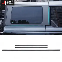 JHO C/D Pillar Strip Car Window Crevices Filler Rubber Seal Stripe for Ford Bronco 2022 2023 2024 Exterior Molding Accessories