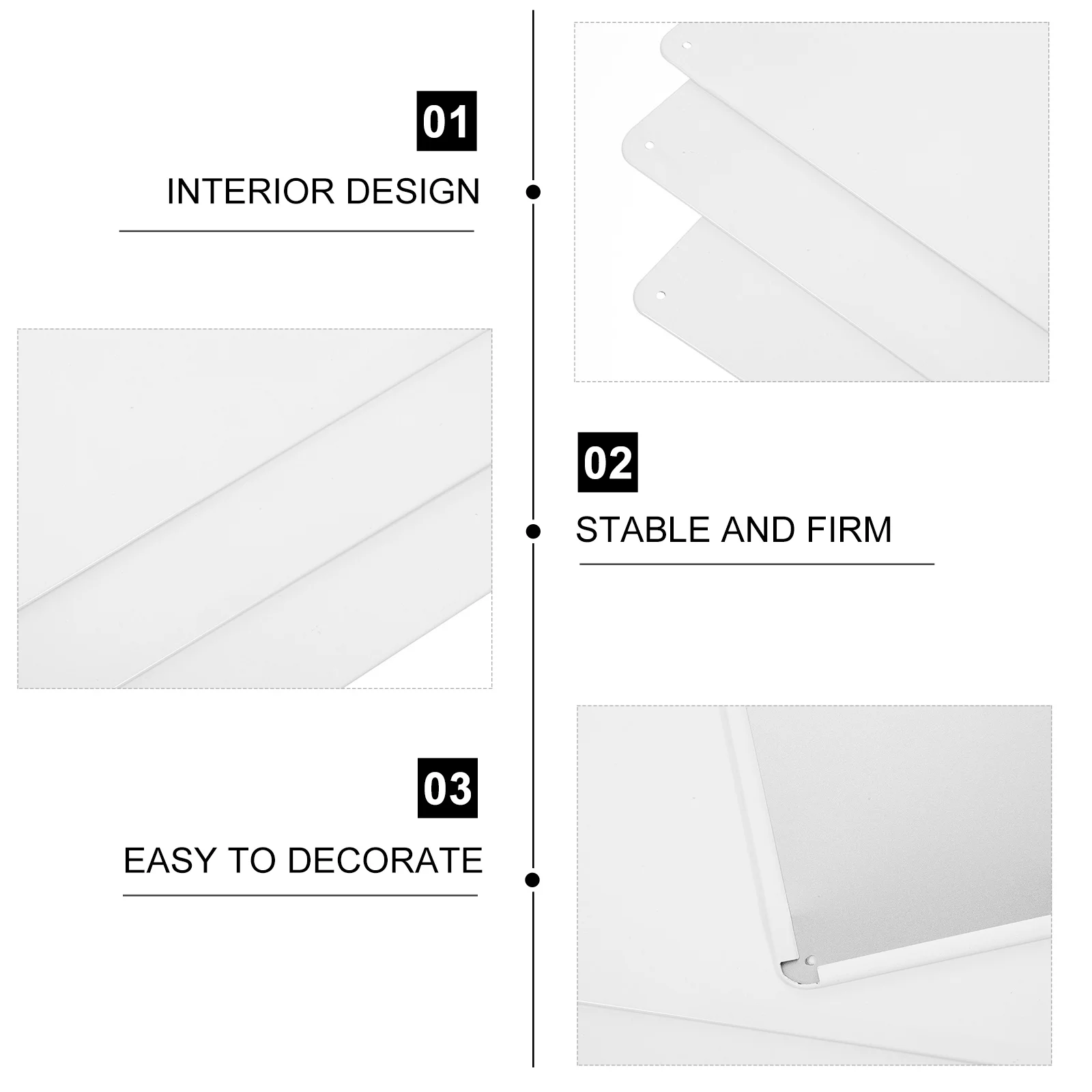 

3Pcs Iron Blank Panel DIY Sign Shaped Iron Board Metal Sign Blanks for Wall Art Craft Crafting Metal Sheet Decorative