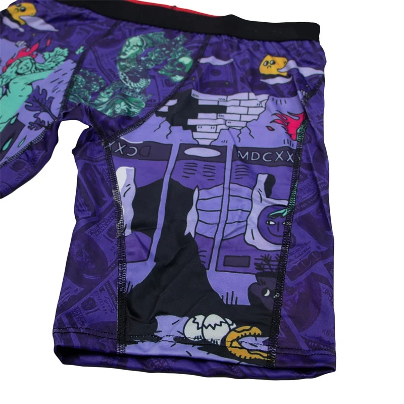 5 ชิ้นผู้ชายชุดชั้นในนักมวยพิมพ์กางเกงชั้นในชายชุดชั้นในผู้ชายกางเกง Boxershorts กางเกงว่ายน้ํา Plus ขนาด Breathable Seamless Men's Boxer