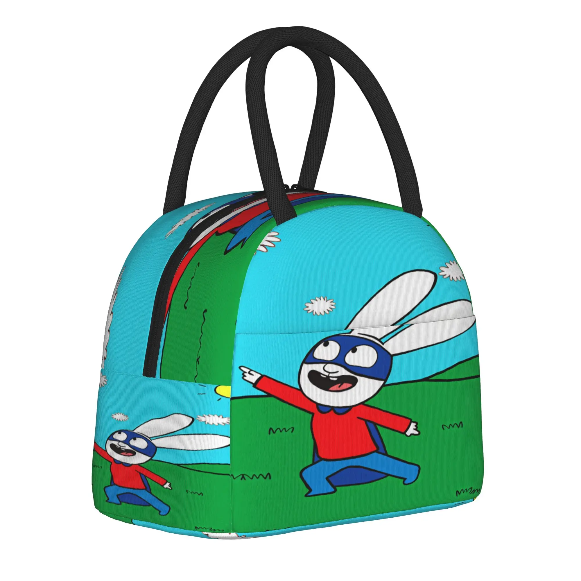 Simon Super Rabbit Lunch Bag For Women  Graphic Lunch Box Aesthetic Picnic Cooler Bag Portable  Waterproof Thermal Tote Handbags