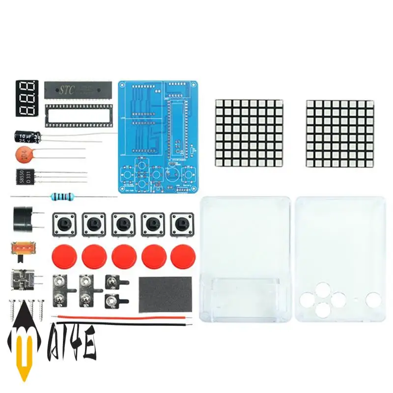Mini Pixel Game Console Production Kit Retro Classic Game Console DIY Electronic Soldering Welding Tranning Kit