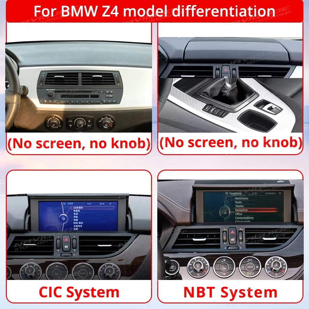 Mzrd 14.9 "rádio do carro para bmw z4 e85 e86 e89 2002-2016 cic nbt dsp multimídia sistema de carro inteligente sem fio carplay android auto