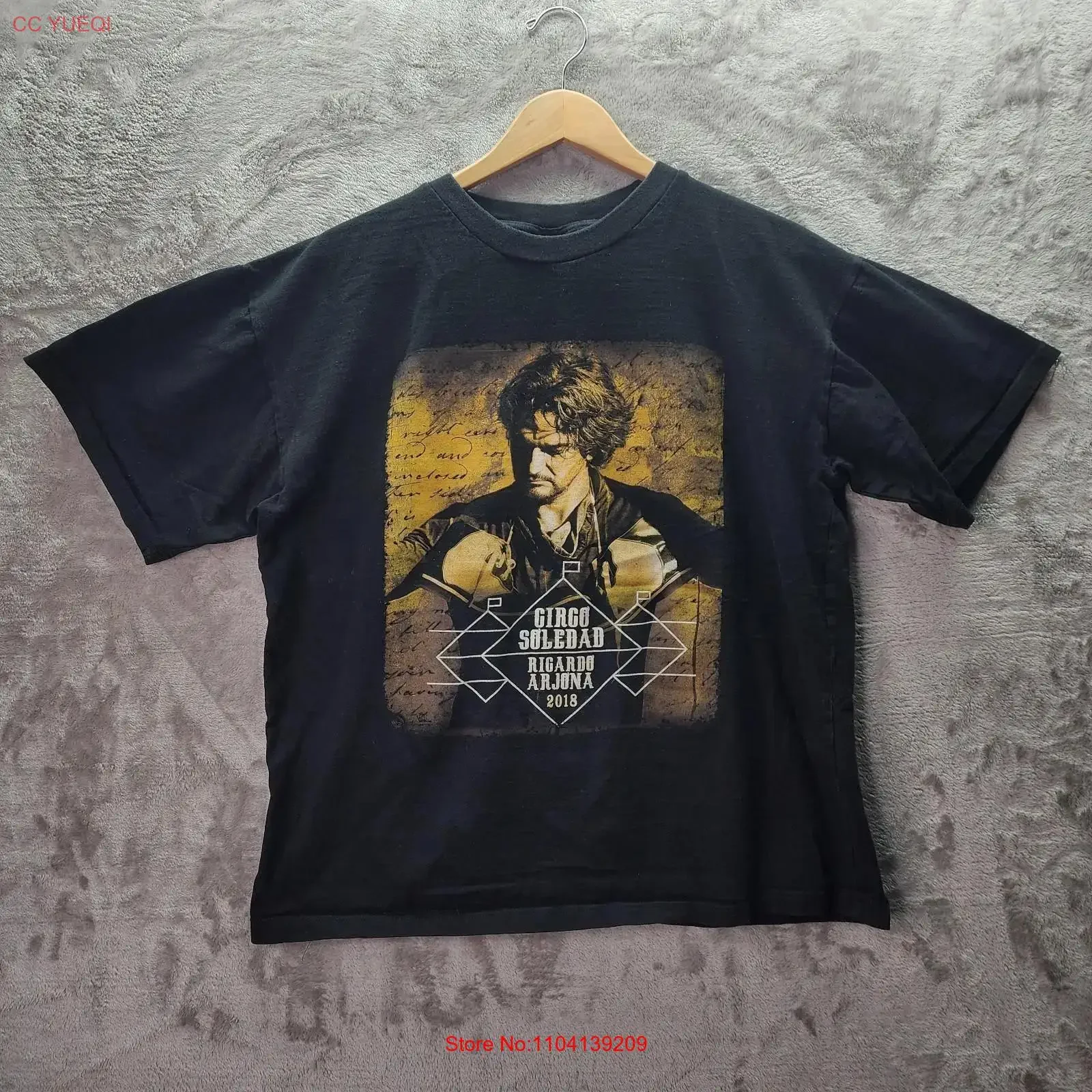 Ricardo Arjona Circo Soledad 2018 Tour T Shirt Mens Large Concert long or short sleeves vintage Washed Breathable streetwear