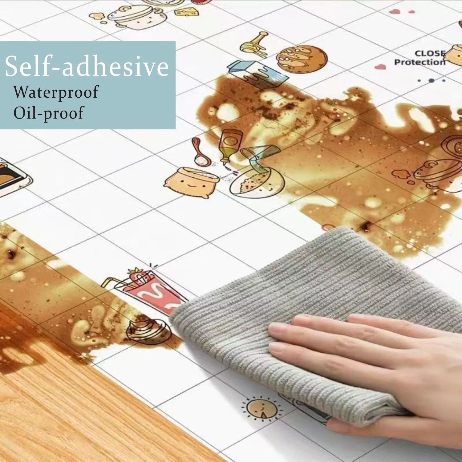 ملصقات ديكور رخامية 8 متر ذاتية اللصق مقاومة للماء ومقاومة للزيت من رقائق الألومنيوم لتجديد كونترتوب خزانة المطبخ