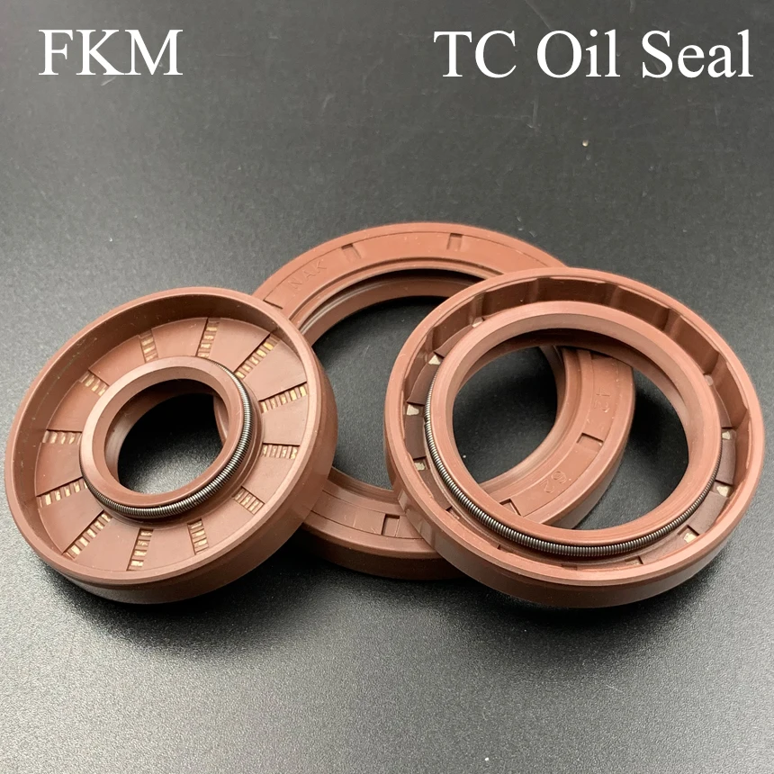 42*56*7 42x56x7 42*60*8/9 42x60x8/9 Brown Fluoro FKM Fluorine Rubber Spring U Lip TC Ring Gasket Radial Shaft Skeleton Oil Seal