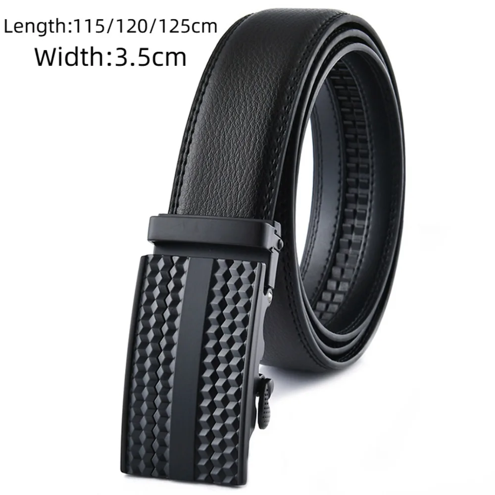 Ceinture en cuir de vache souple pour hommes, Vintage, 115/120/125cm, boucle en métal, ceinture en jean, ceinture d'affaires pour hommes