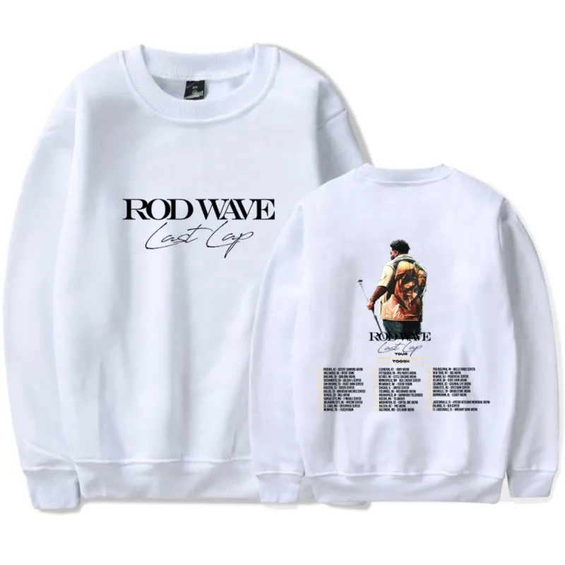 Rod Wave The Most Anticipated Tour Of 2024 Long Sleeve Crewneck Sweatshirt Merch For Women/Men Unisex Fashion Hiphop Streetwear