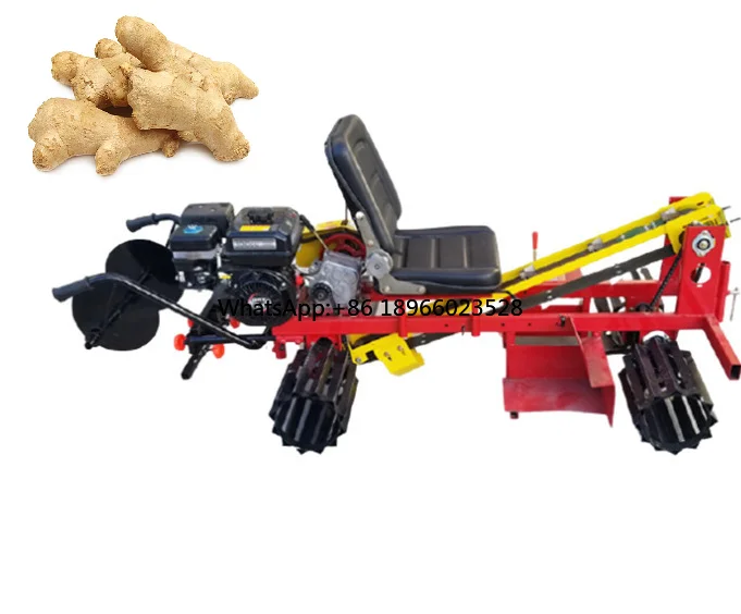 Agricultural  Ginger planting machine Ginger seed soil-raising machine ginger planter