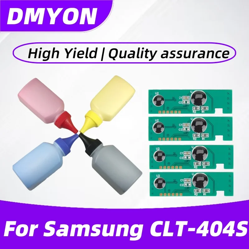 

1 комплект CLT-K404S CLT-C404S CLT-M404S CLT-Y404S тонер-порошок и чип для Samsung Xpress SL-C430 C430W C480 C480W CLT-404 тонер