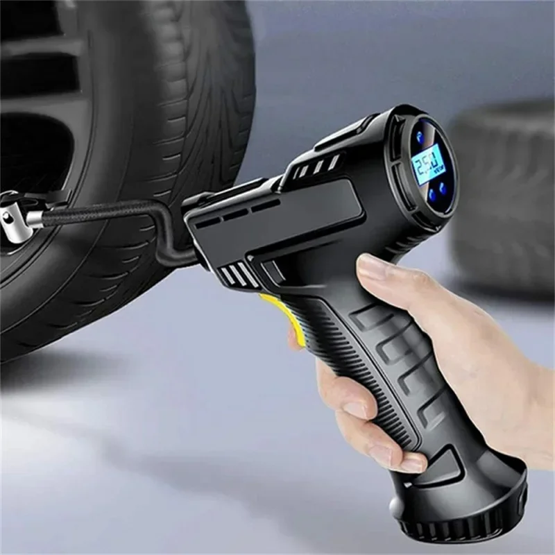 900PSI 120W Digital Display Car Tire Inflator Wired/Wireless Inflatable Pump Portable Air Compressor