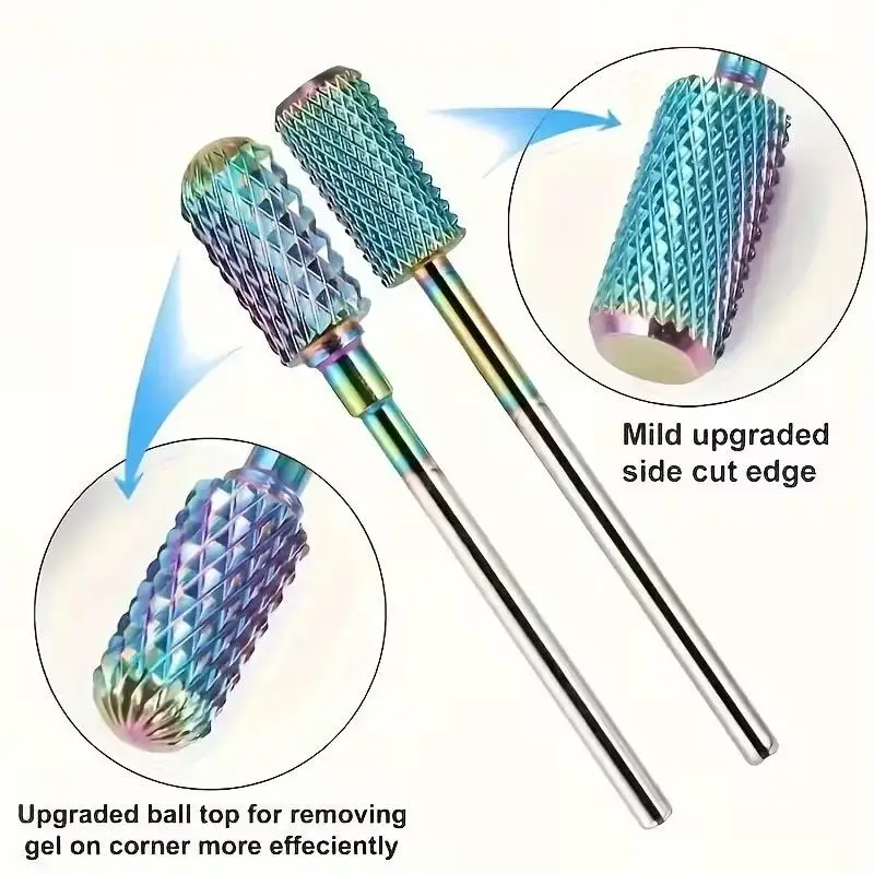 

11 Pcs/box Professional Ceramic Nail Drill Bit Set Electric Manicure Nail File Bit For Acrylic Gel Nails And Cuticles