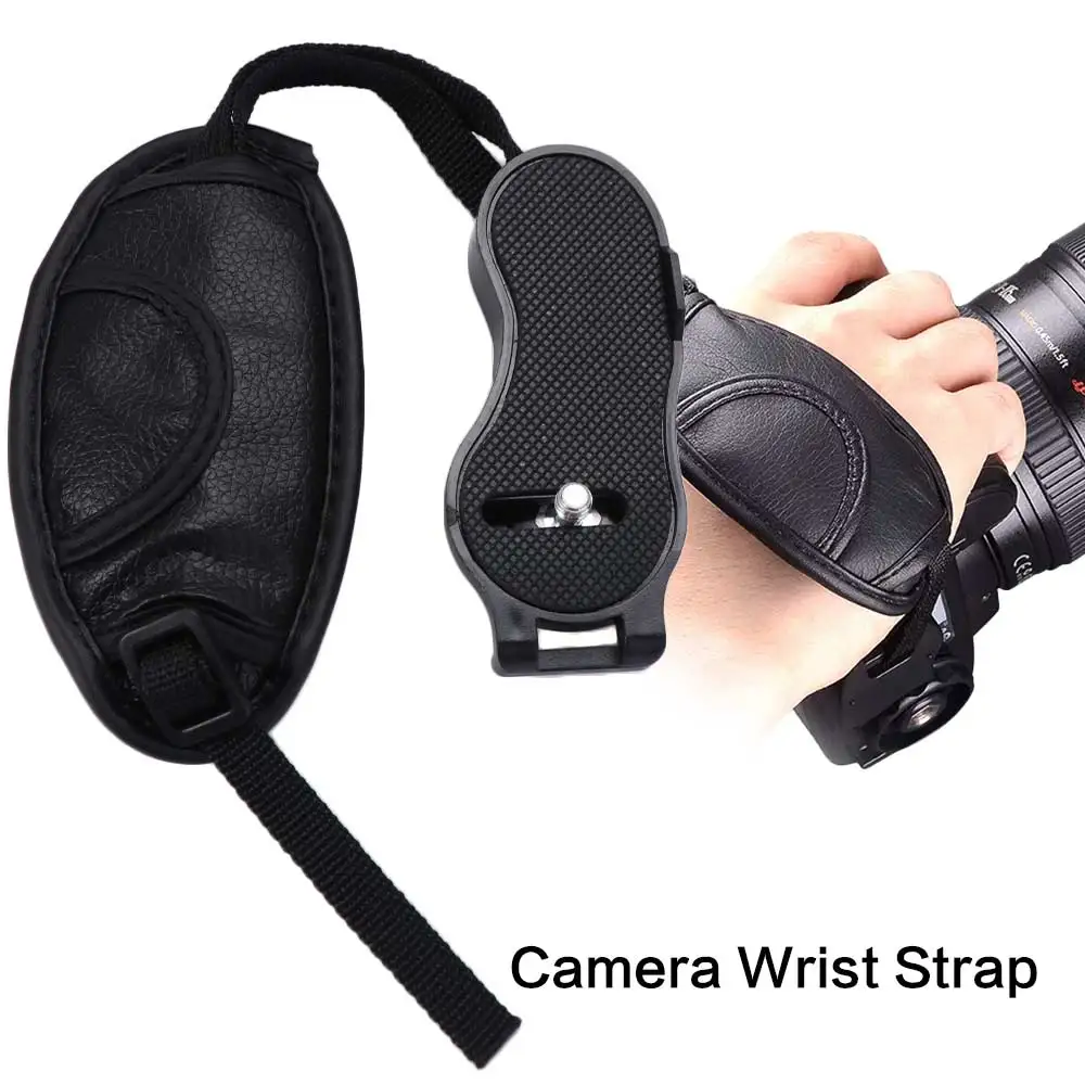 PU Leather Leather Camera Hand Strap Wristband Professional Camera Hand Grip Quick Release Adjustable Camera Wrist Strap
