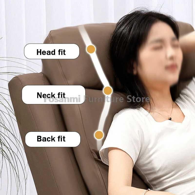 Cadeira de escritório ergonômica ajustável, ângulo de apoio lombar, cadeira de computador, casa, sala de estar, couro macio e confortável para jogos