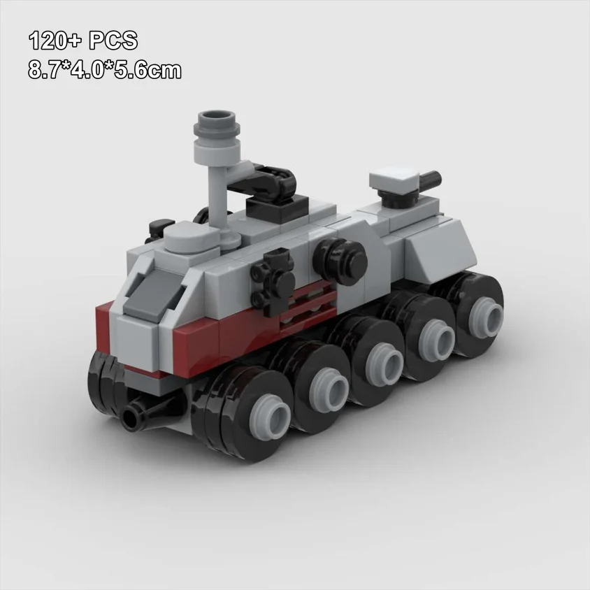 

120 small particles MOC building blocks assembly HAV wA6 Dominator Turbine Tank Planet Battle Clone Wars Model Children's Toy