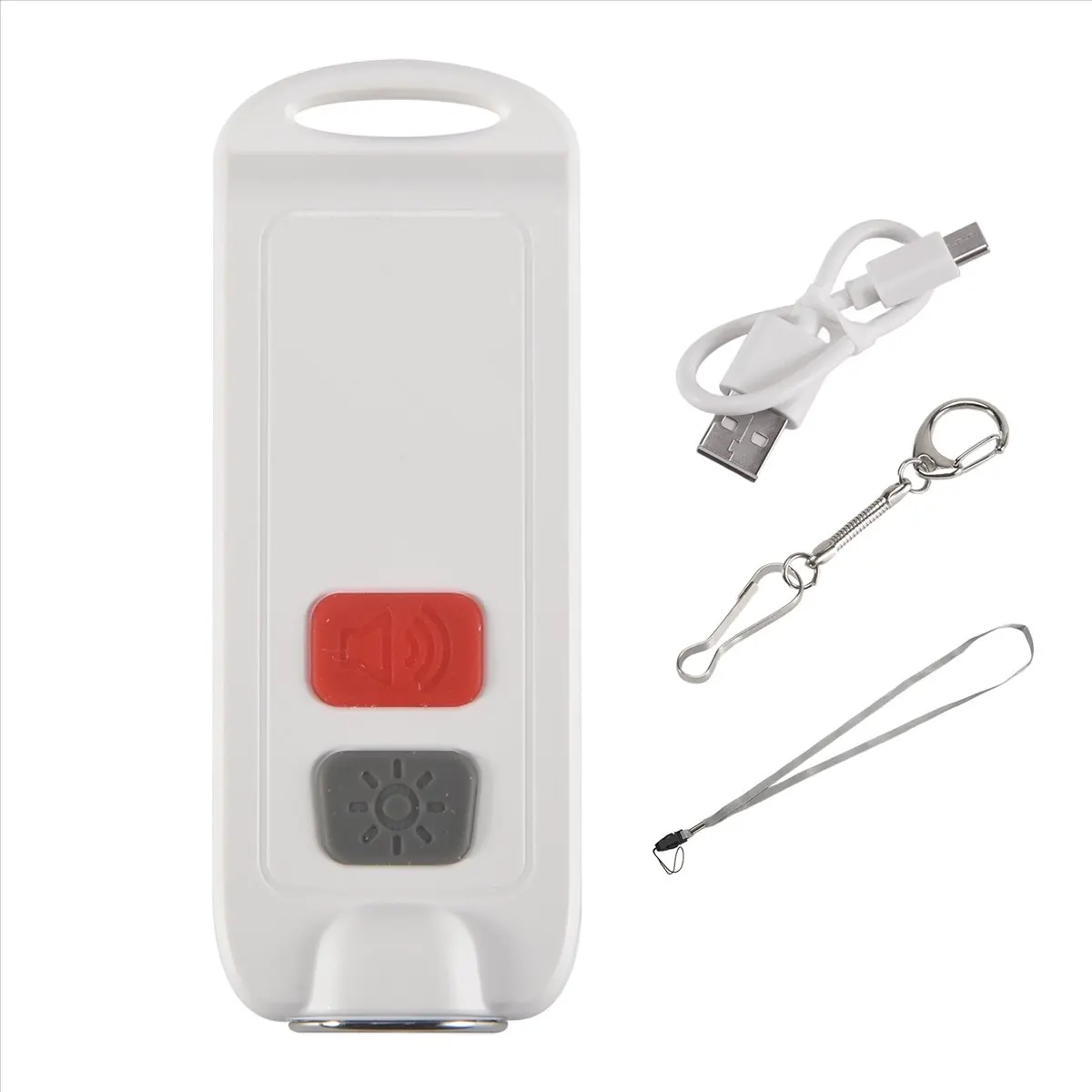 T64C! Personal Alarm,Safety Alarm for Women with SOS LED Light,130DB Siren,Waterproof Keychain Sound Device for Kids Elders