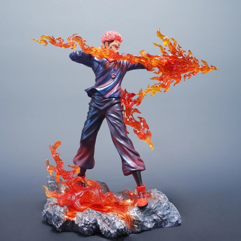 Zhongkaihua - Figurine JJK Ryomen Sukuna 30 Cm En PVC, 4 Bras, Statue Anime Collector, Cadeau Fan