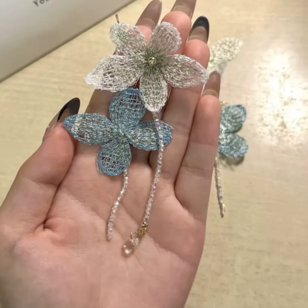 Women Fashion Photoshoot - Strassaccessoires Sprankelende parelketting Geborduurde sieraden Zoete