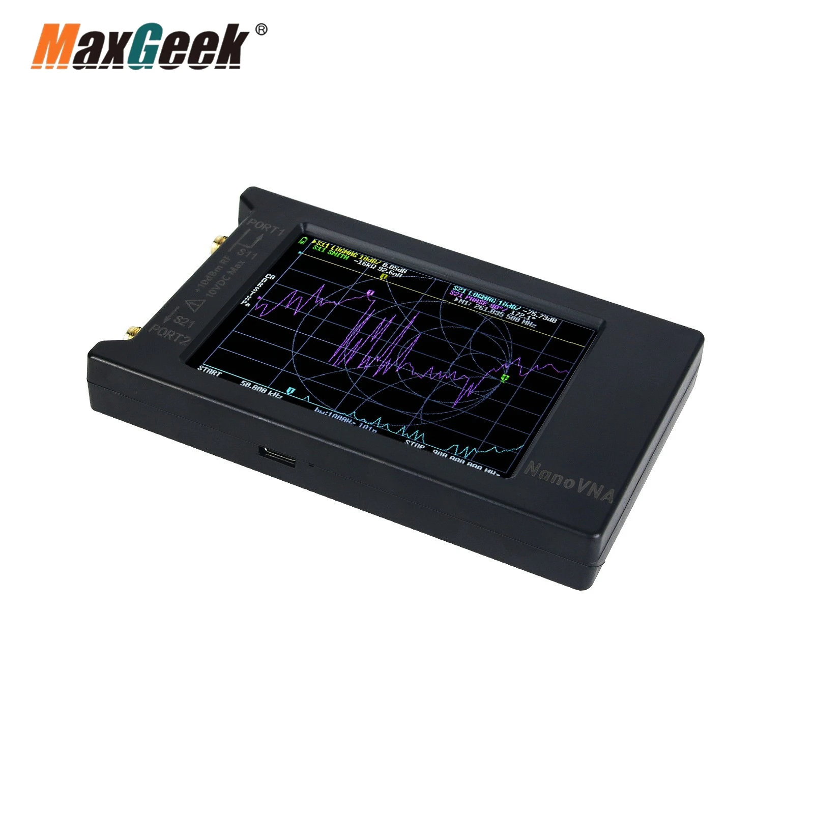 Maxgeek 50KHz-1.5GHz Vector Network Analyzer NanoVNA Vector w/ 4