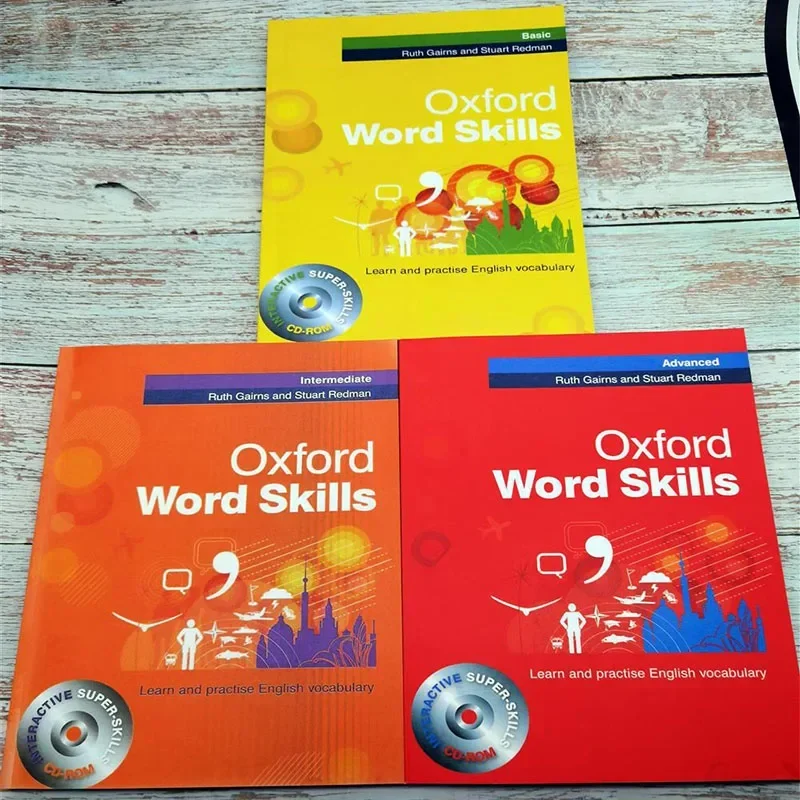 Oxford Word Skills Cahier de travail pour apprendre et pratiquer l'anglais, manuel de vocabulaire de base, intermédiaire, avancé, document complet