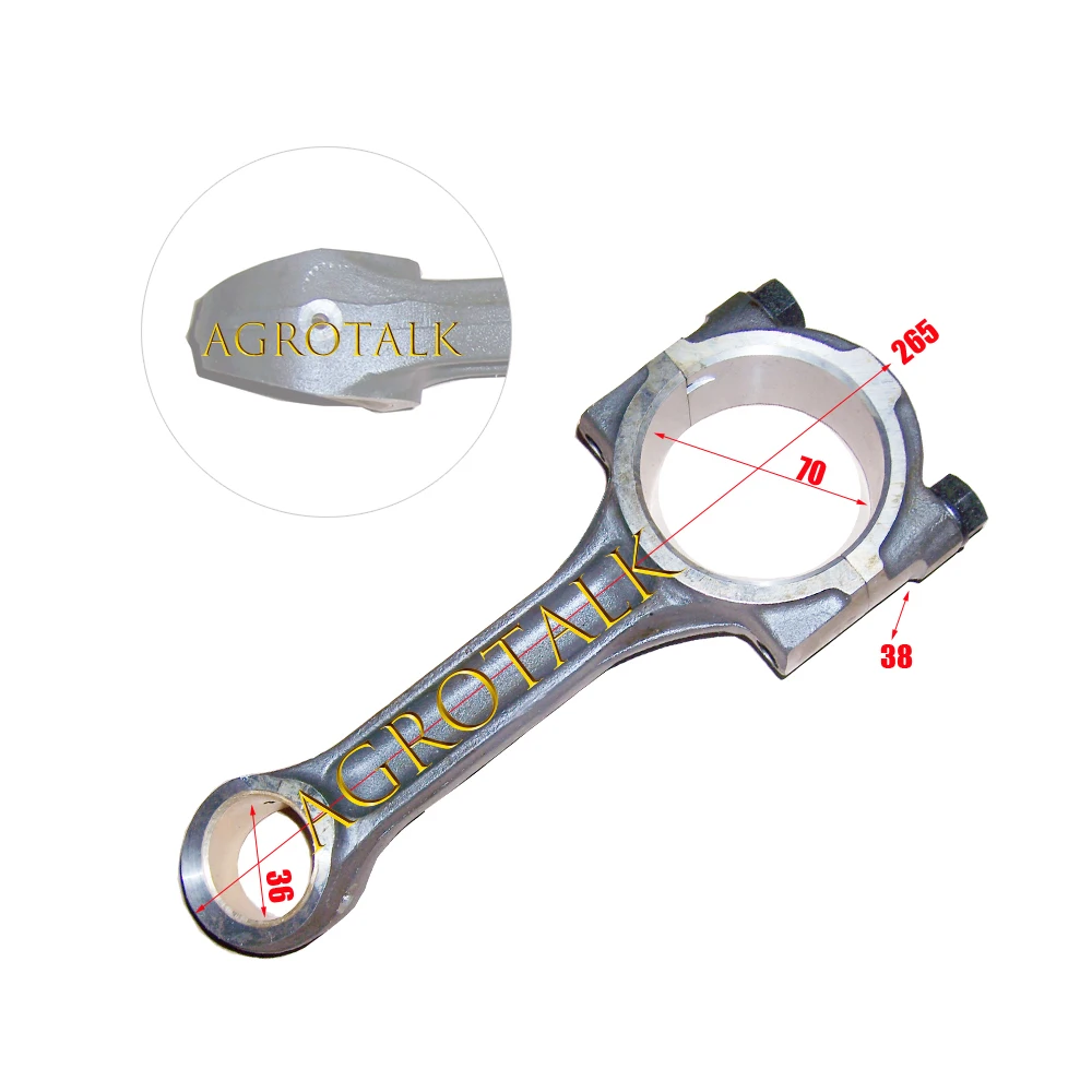 

Connecting rod for Lijia 100 / 105 series engine, please check the shape of the small end firstly