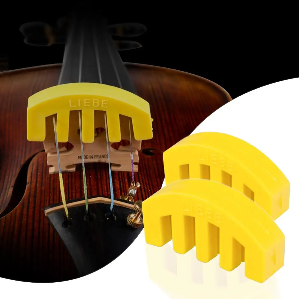 5-6pack 2 Pieces Violin Fiddle Mute String Instrument Accessory