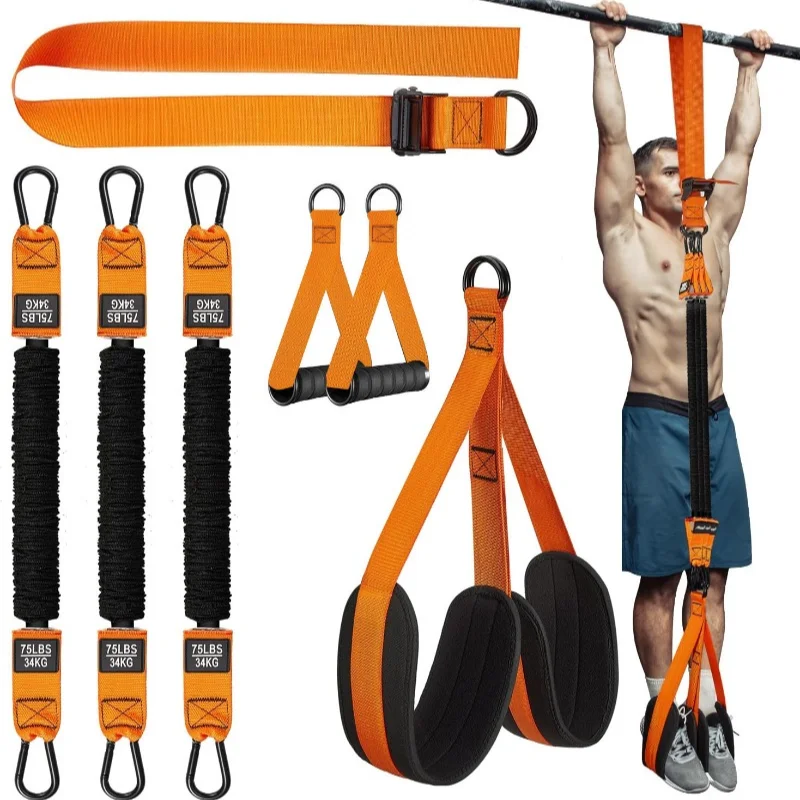 

Pull-up Power with Auxiliary Trainer Elastic Rope Pull Bar Fitness Home Men's Pull-up Pull-up Auxiliary Pull Band Latex