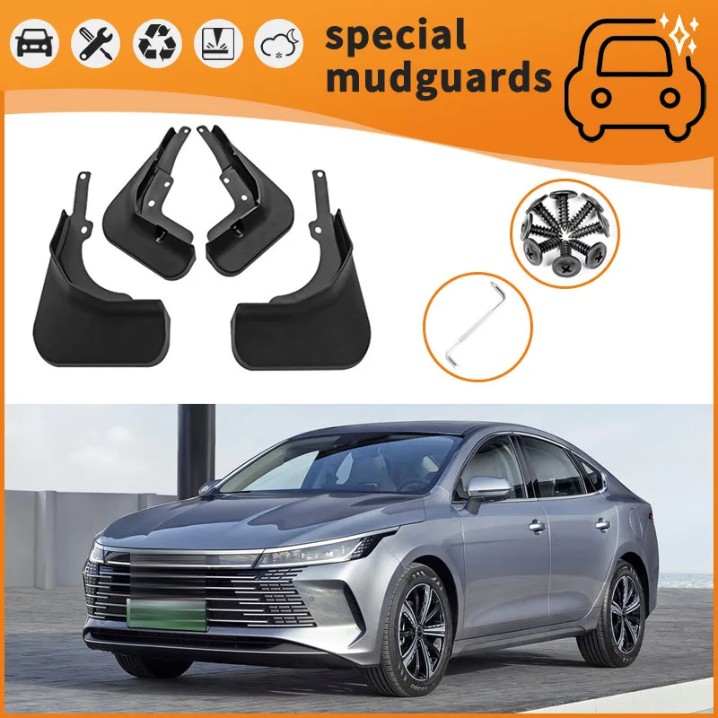 

For 22-24 BYD KING 05 Mudguards Fender Mudflaps Front Rear Flares Splash Guards Cover Car Accessorie