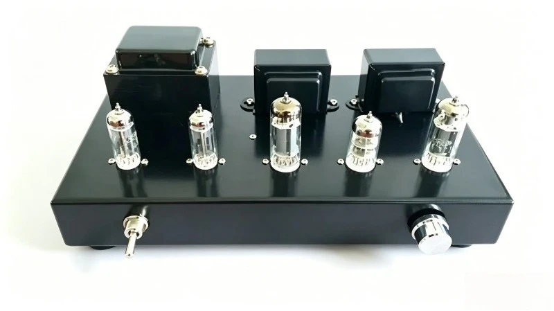 6N2 6P1 Vacuum Tube Amplifier DIY Kit Class A HiFi Stereo Amplifier with VU Meter Bluetooth 5.0 USB Player 110V/220V