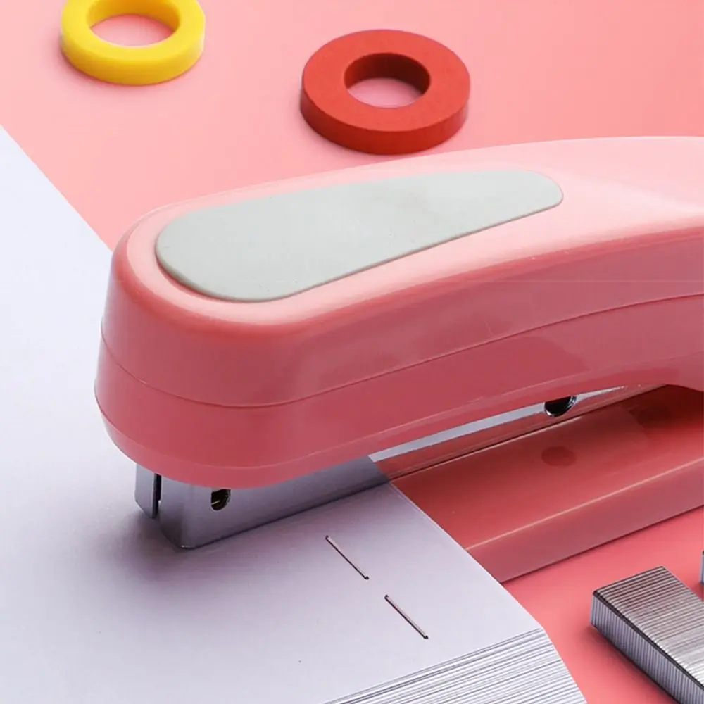 Grapadora rotativa multifuncional de 360 grados, grapadora de alta resistencia, engrosada, grapadora larga sin esfuerzo, herramientas de encuadernación de oficina