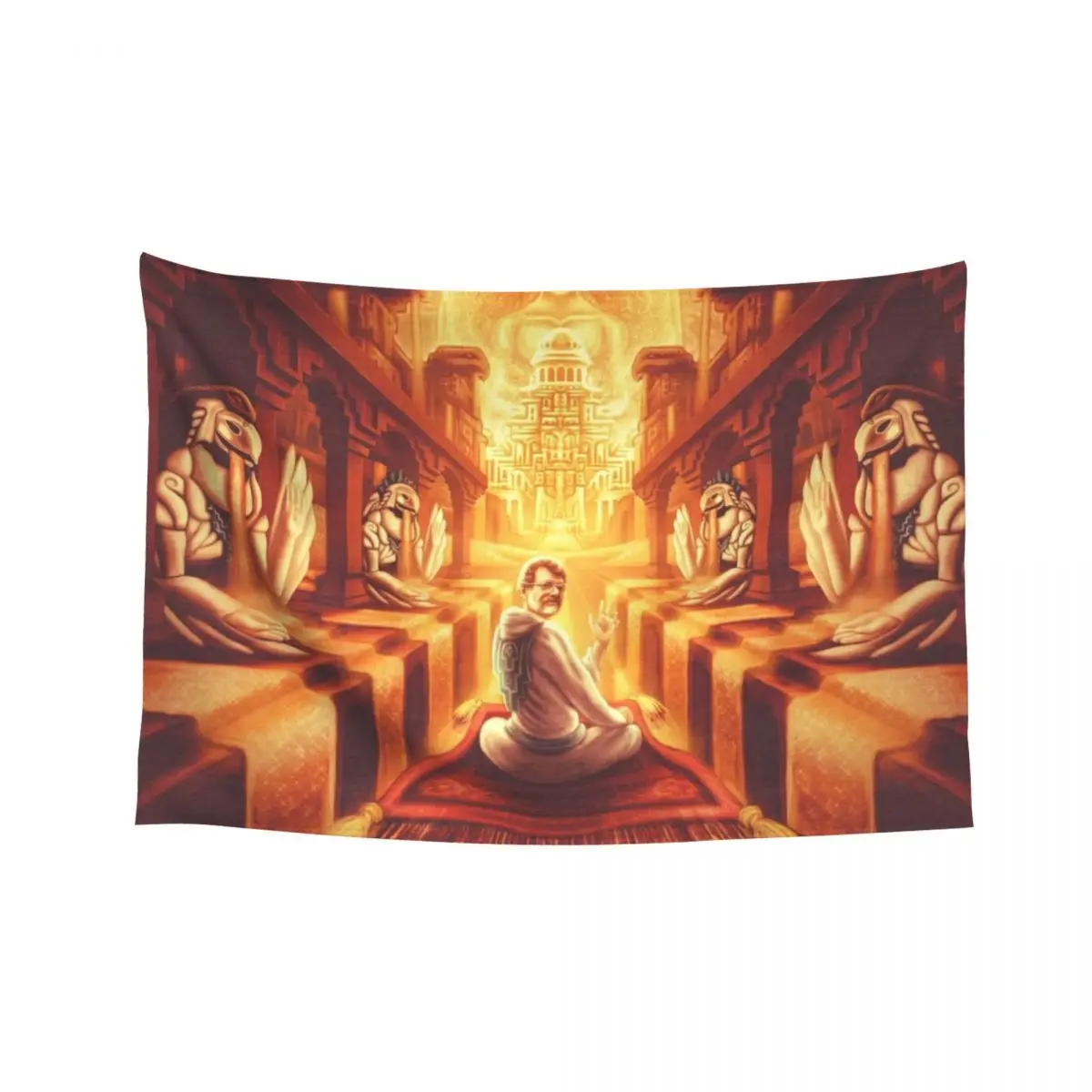 

Terence McKenna and the Sands of Time Tapestry Aesthetic Room Decors Carpet Wall Outdoor Decor Decoration For Rooms Tapestry