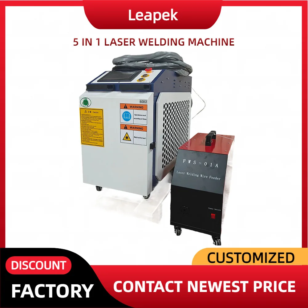 

Cheap 1500w 2000w water Cooled Industrial 5 in 1 Fiber Laser Welding Machine Laser Welding Battery for Metal Steel