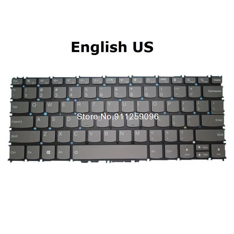 Keyboard For Lenovo Yoga Slim 7-13ACN05 Yoga Slim 7-13ITL05 Yoga Slim 7 Carbon 13ITL5 English US United Kingdom UK Backlit