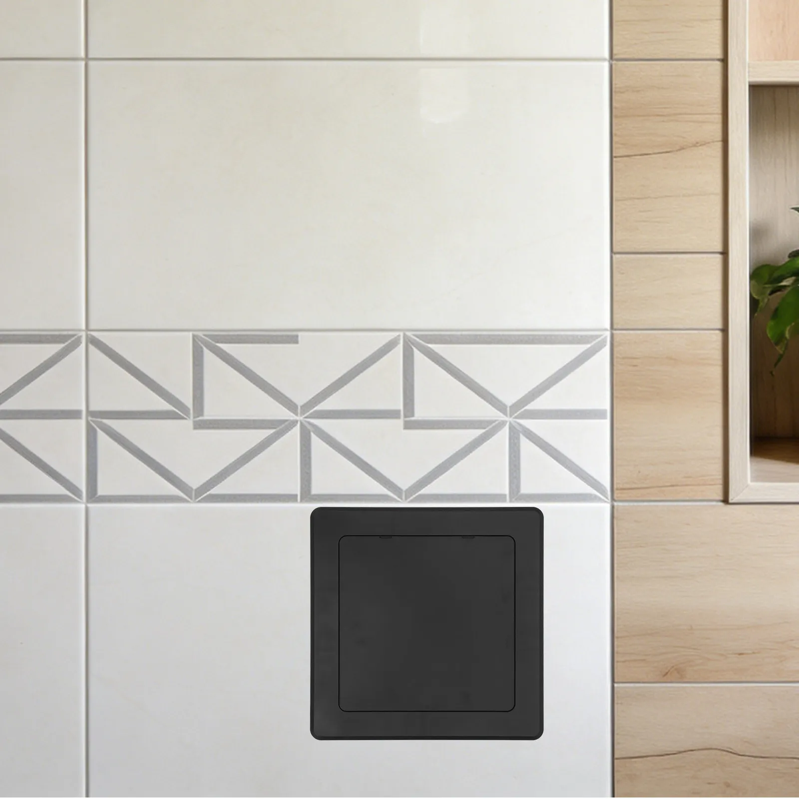 Decorative Access Panel for Drywall Water Pipe Hole Cover ABS Plastic Adhesive Plate Plumbing Ceiling Bathroom Shower 7.87 Inch