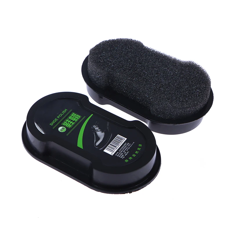 1Pc Shine Sponge Includde Liquid Wax Shoe Brush Keeps Shine And Gloss Of Car Seats Leather Shining Sponge Polisher Shoe Brush