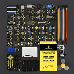 Kidsbits 42 in1 ESP32 Sensor Module Kit for Adults Support Arduino C and MicroPython (65 Projects) Diy Electronic Education Kit