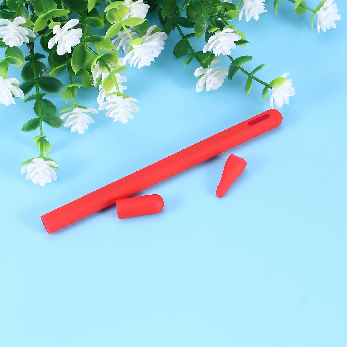 

Silicone Stylus Pen Sleeve Protective Cover Holder Case Compatible For Apple Pencil 2 Shockproof Waterproof Black For