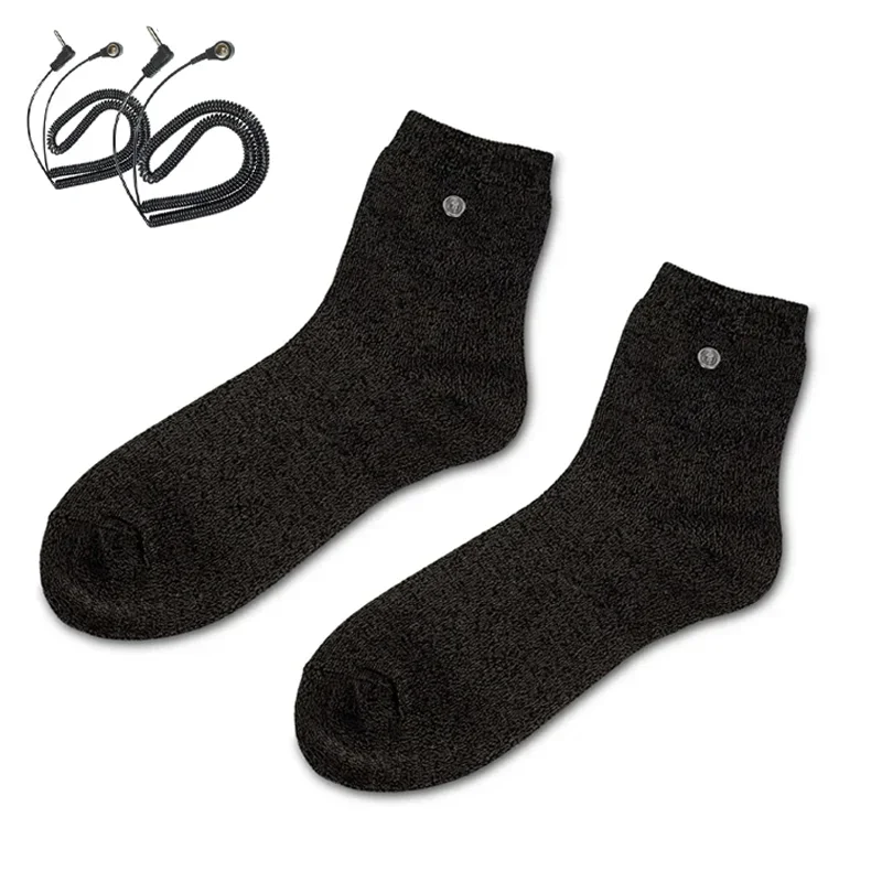 

Заземляющие носки с электронной импульсной терапией — проводящие заземляющие массажные рукава для ног при подошвенном фасциите, боли невропатии