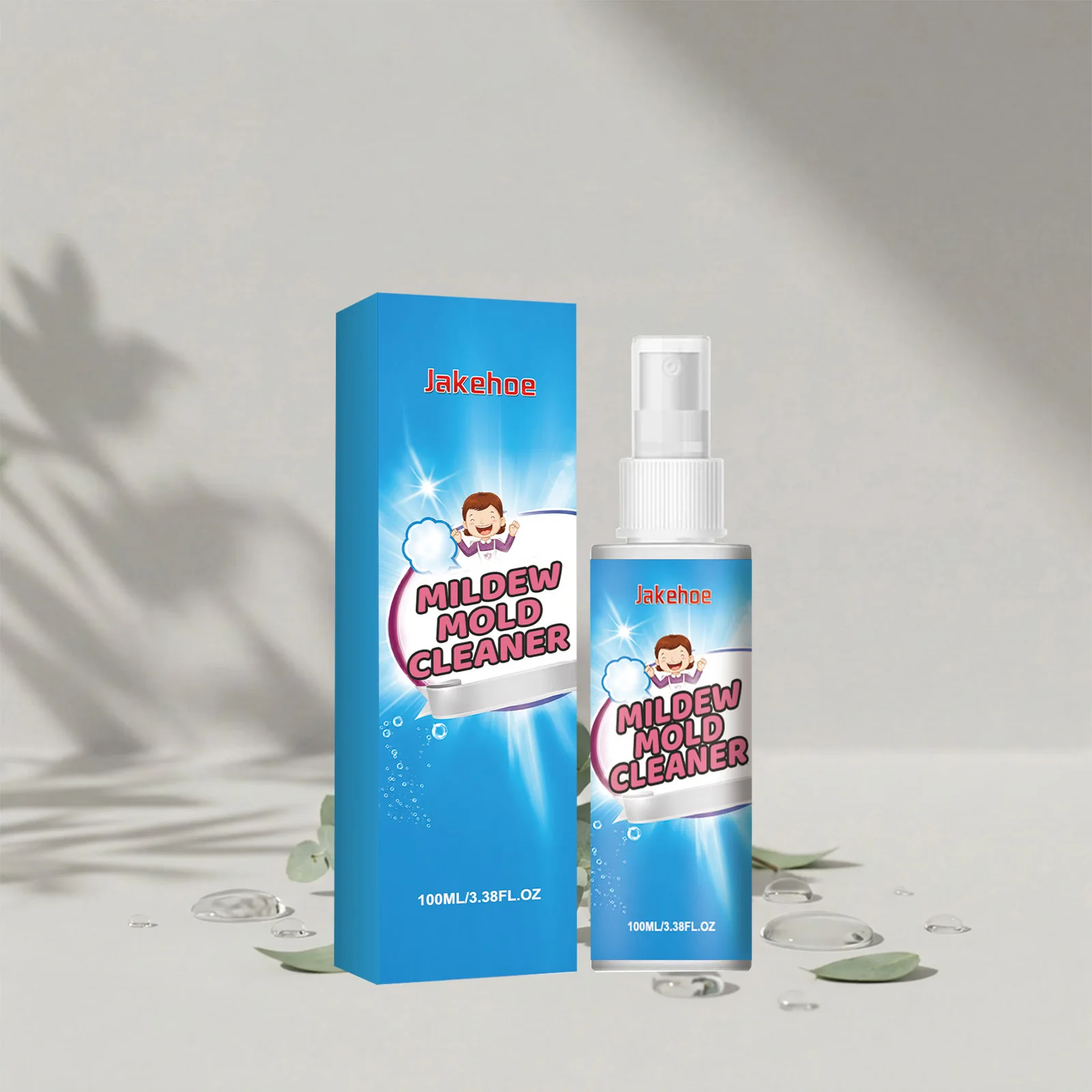 Mold Remover Spray 100ml Deep Penetration Stain Cleaner for Bathroom Kitchen Wall Tiles Grout Glass Multi Scene Home Cleaning