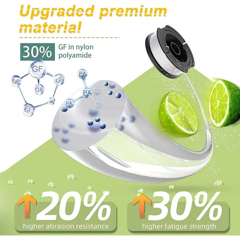 خط بكرة بديل لآلة تشذيب الأعشاب من بلاك اند ديكر - 10 عبوات، 0.065 بوصة، 30 قدمًا للتغذية التلقائية #2