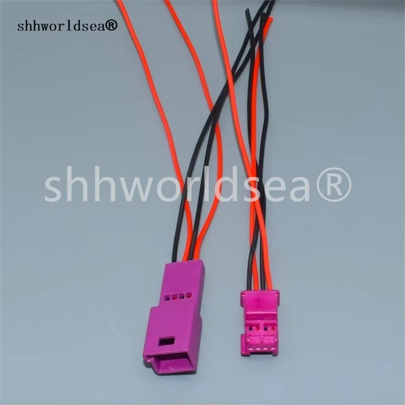 Shhworldsea 4 Pin/Way Female Male plug LED Atmosphere Light Lamp Wire Harness Cable Pigtail For BMW x1 740 760 530 520 528 G38