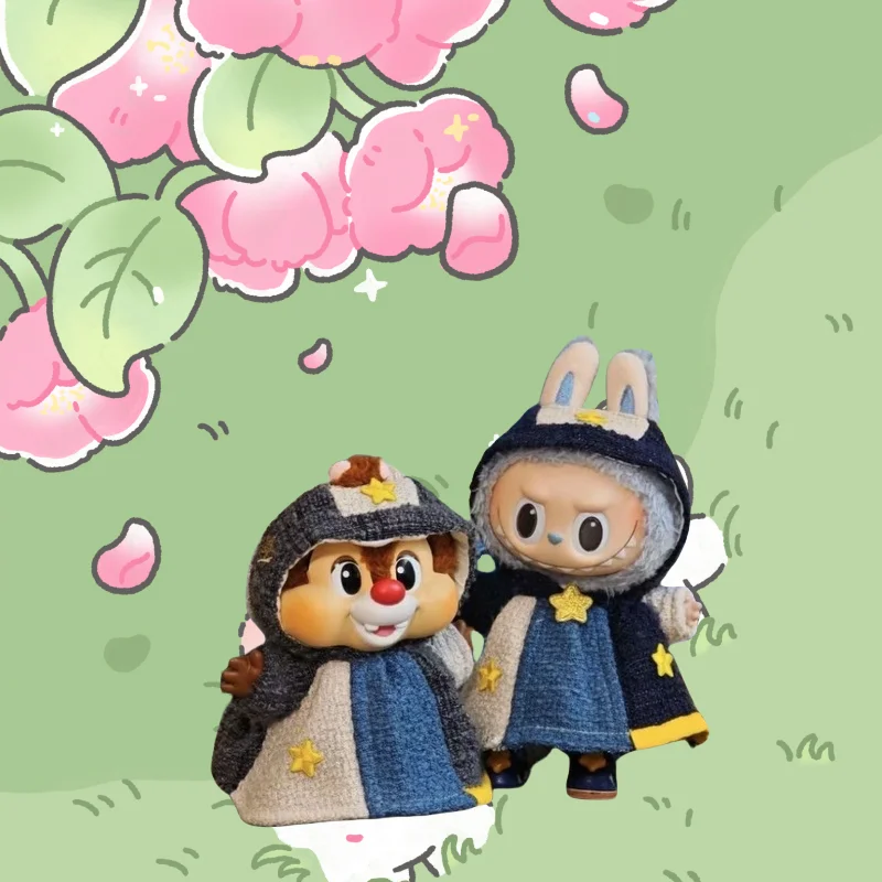 For Labubu Clothing 15cm 17cm V1 V2 V3 Starlit  Art Bjd  Doll Replacement To Replace Cute Fashion Dressing Up Doll Accessory