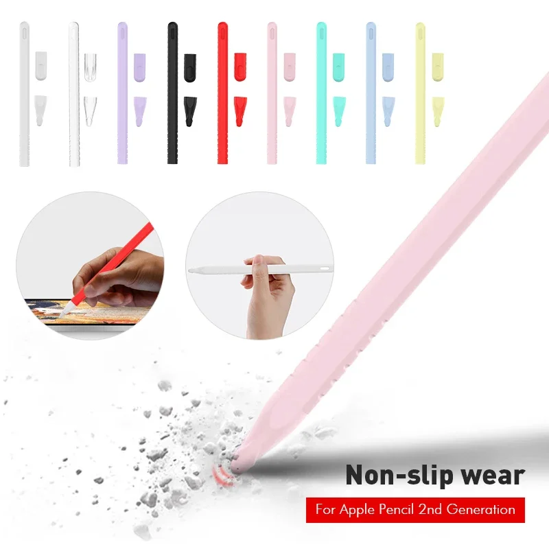 حافظة سيليكون ناعمة لقلم رصاص أبل ، حامل قلم ، غطاء ، متوافق مع Apple iPad Air 4 ، فاف ، من أجل لمس
